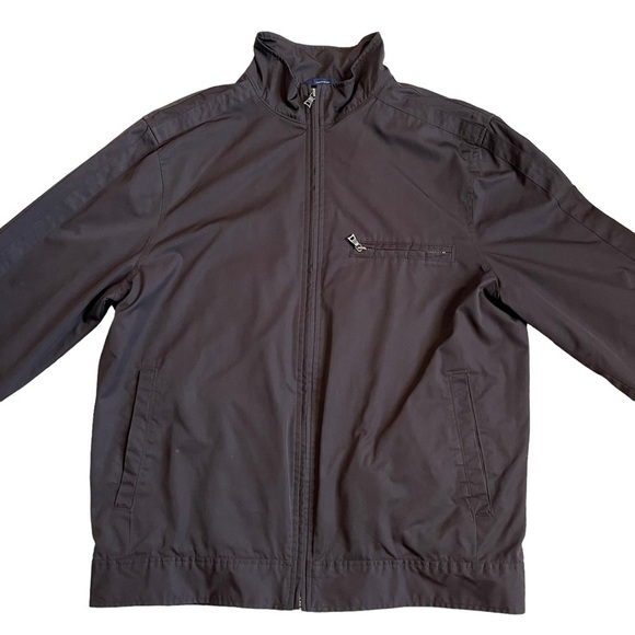 Vintage Gap Men’s Brown Jacket Size M Full Zip Lined Zip Cuffs Classic Neutral - Picture 2 of 9